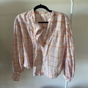 Ulla Johnson spring/summer long sleeve; pink gingham